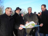 v.l.n.r.: Zweitkandidat Otto Heck, Landtagskandidat Ernst Kopp, MdL Gunter Kaufmann, Klaus Eckert (stellv. SPD-KV-Vors.)
